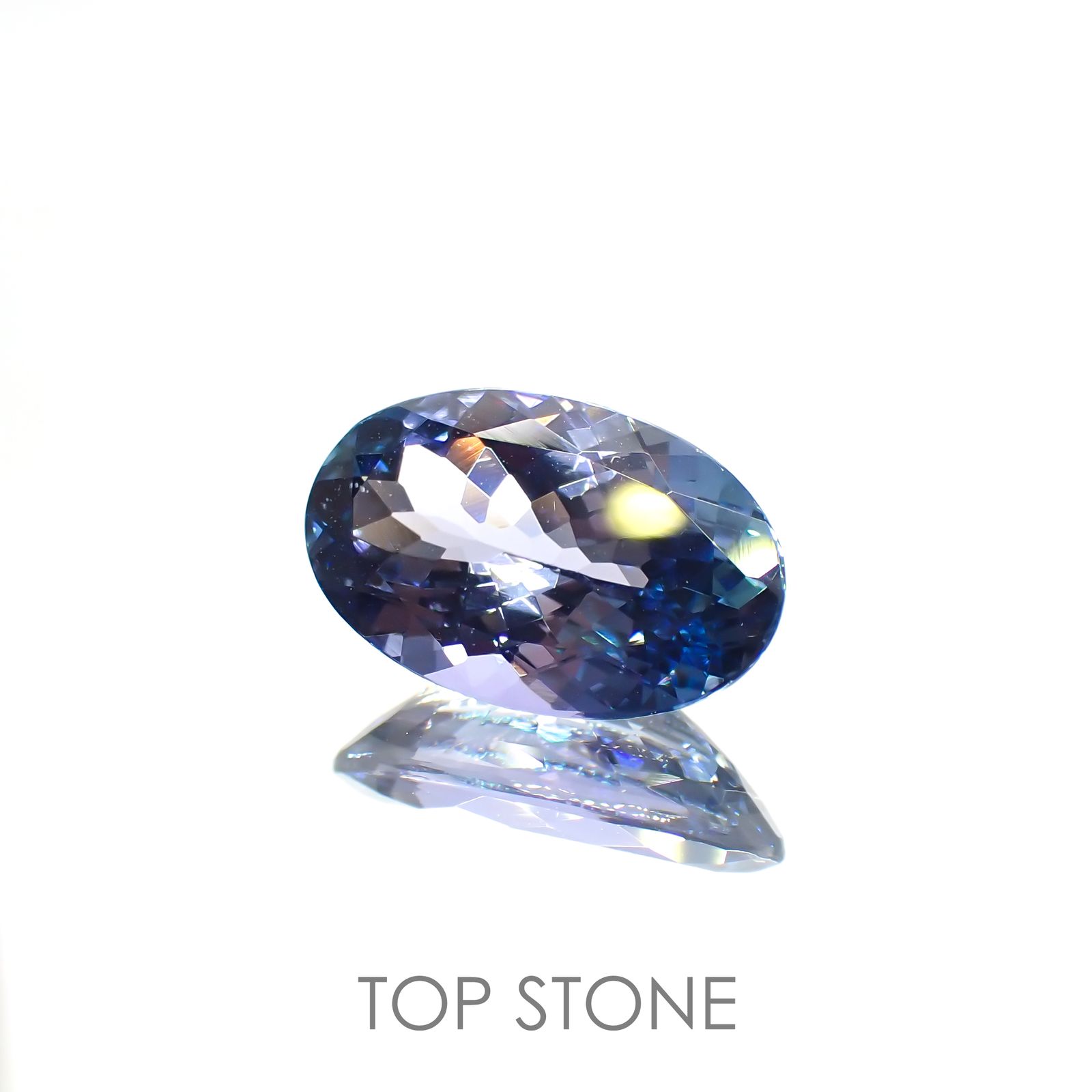 パーティカラータンザナイト(宝石名タンザナイト) タンザニア産 2.424ct ソ付(彩珠)[210410412]11.2×7mm前後
