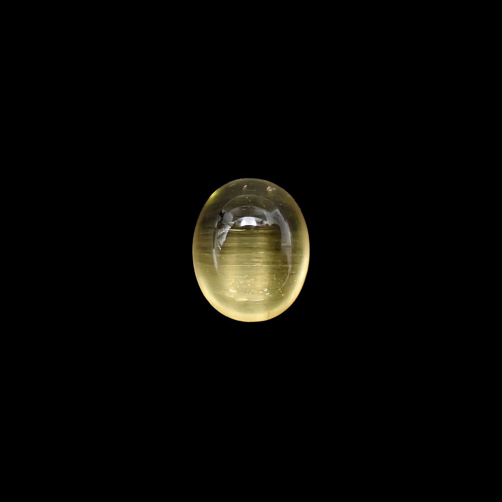 イエローベリルキャッツアイ(宝石名イエロー・ベリル キャッツアイ)ブラジル産 2.95ct 識別済[220917883]10x8.2mm前後