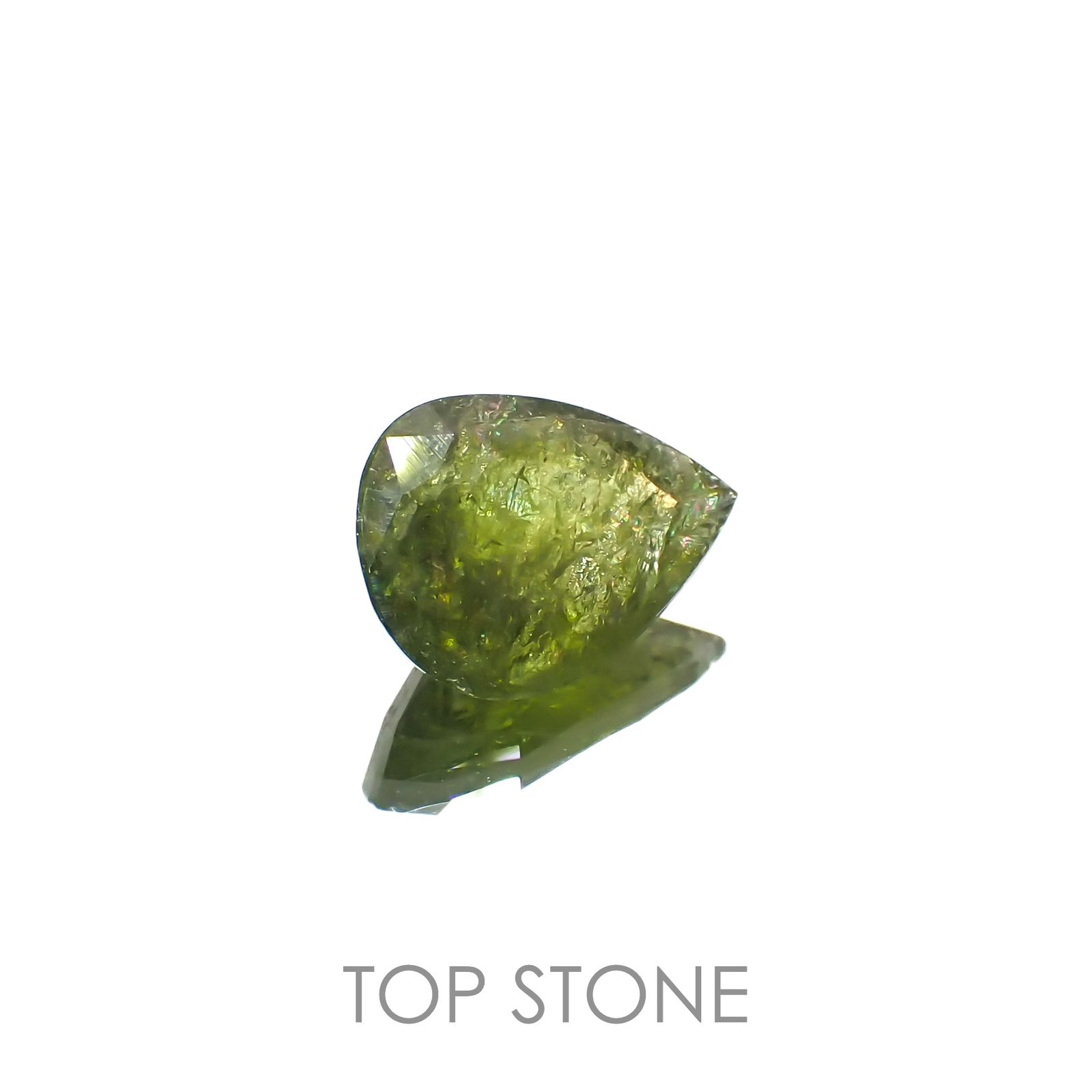 イリデッセンスクロムトルマリン(宝石名トルマリン)ケニア産 1.97ct 識別済[221119094]10.6x7.8mm前後