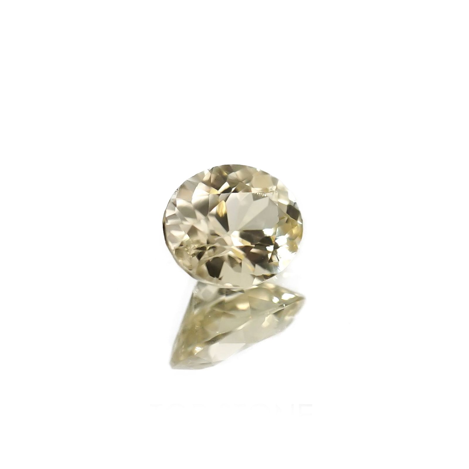 シンハライト(宝石名シンハライト)スリランカ産 識別済 0.53ct / 5.7x4.6mm前後 [260419708]