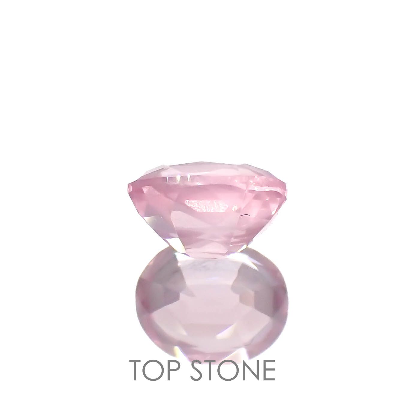 シルキーピンクスピネル(宝石名スピネル)タンザニア産 0.40ct 識別済[221219488]4.7x3.8mm前後
