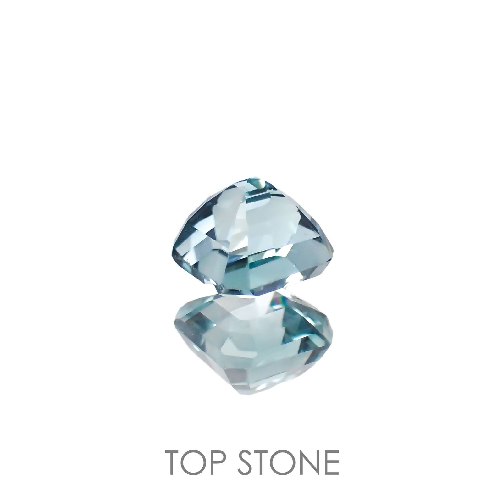 ブルートルマリン(宝石名トルマリン)アフガニスタン産 0.55ct 識別済[221018388]4.4x4.4mm前後