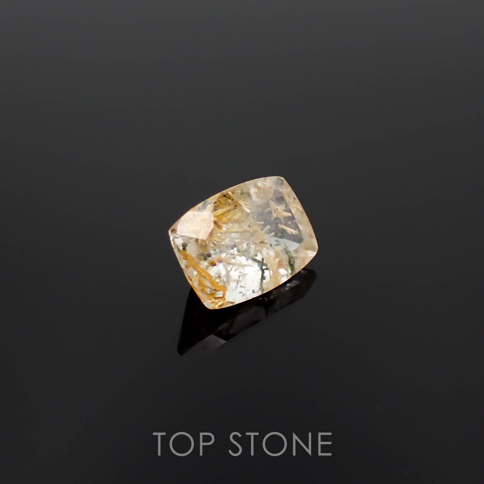 ヘデンベルジャイトインクォーツ インドネシア産 2.74ct[230120051]10.8x7.6mm前後