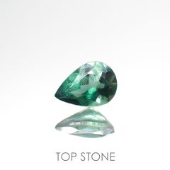グリーンアパタイト(ノーブルモロキサイト)(宝石名アパタイト) マダガスカル産 0.39ct 識別済[210813145]5.7×4.1mm前後