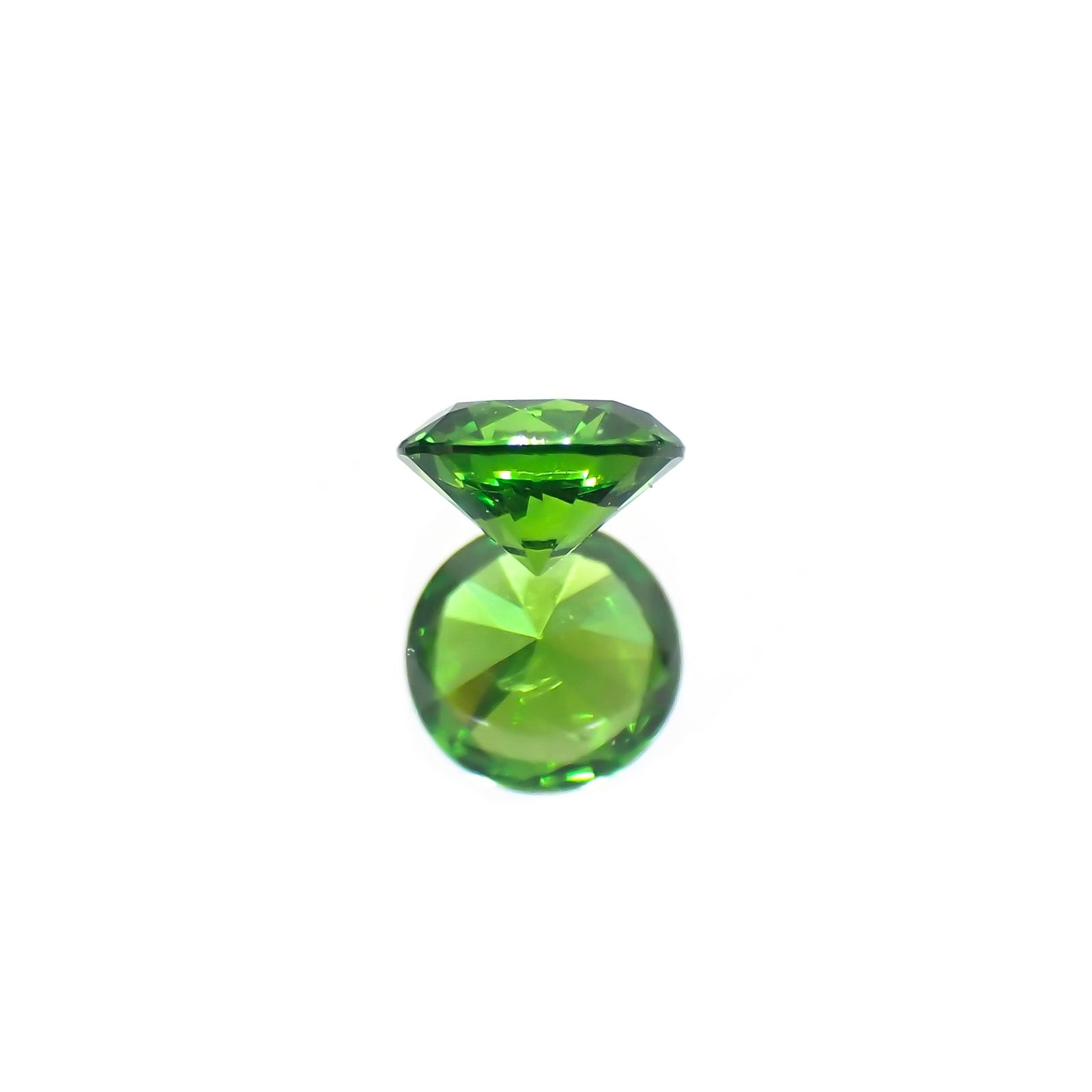 デマントイドガーネット(宝石名デマントイド・ガーネット) ロシア産 0.116ct ソ付(彩珠)[210712090]2.9×2.9mm前後