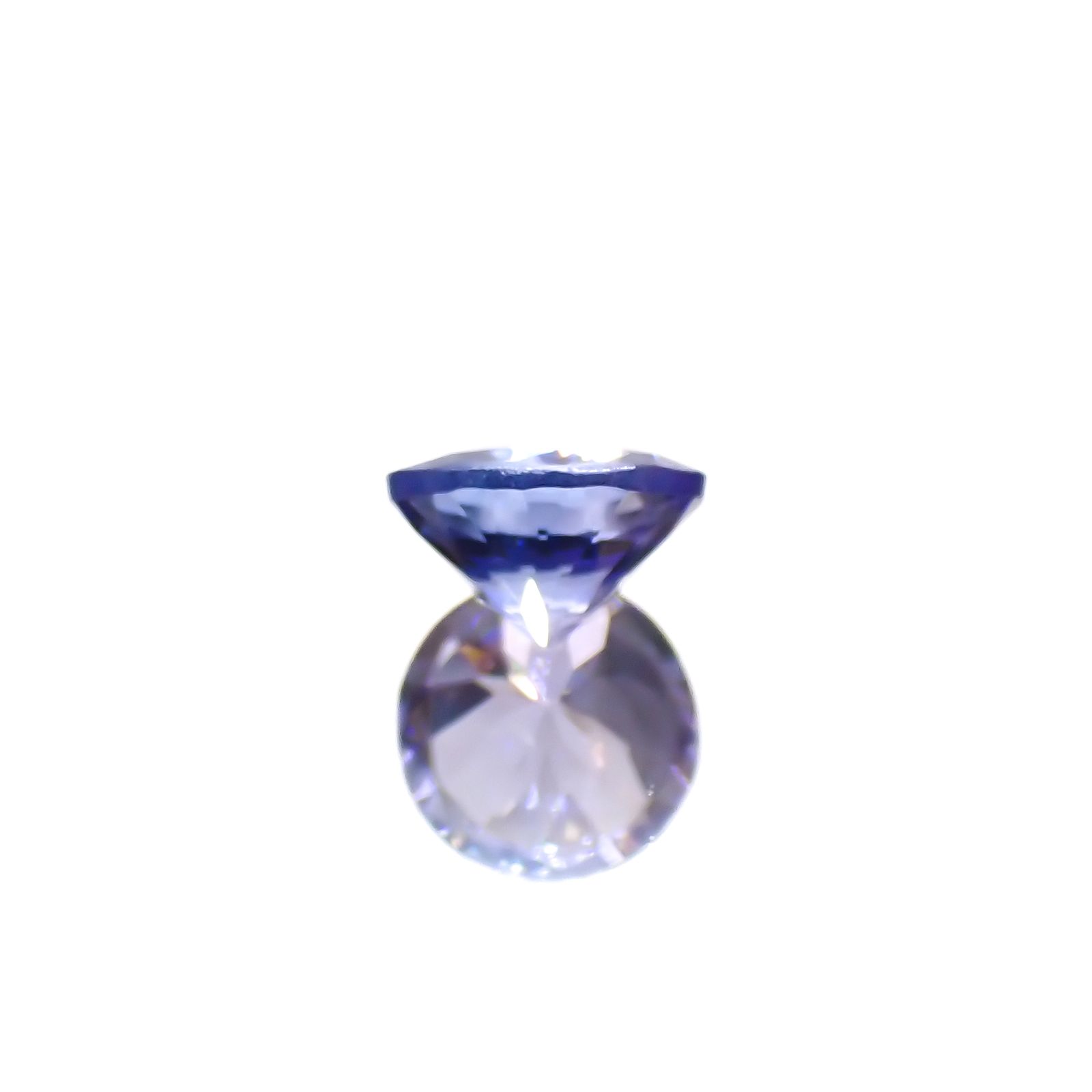 タンザナイト(宝石名タンザナイト)タンザニア産 0.63ct 識別済[240627881]5.4x5.4mm前後