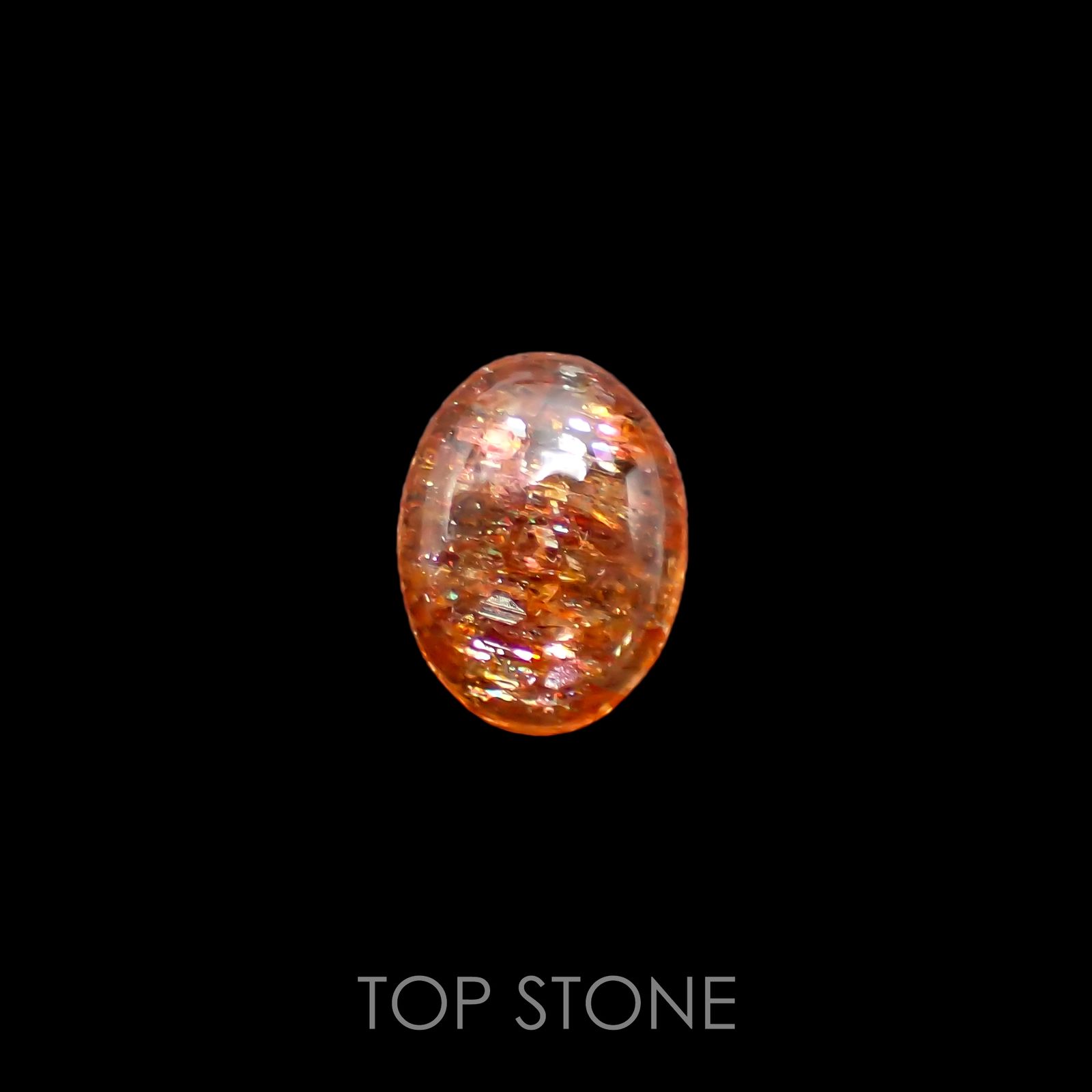 イリュージョンサンストーン タンザニア産 ルース 1.08ct[210812305]8×6.1mm前後