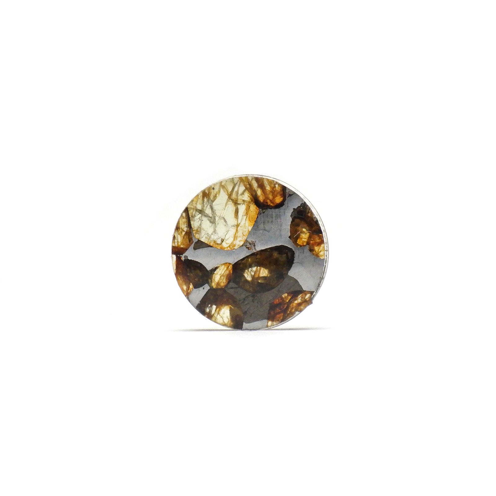 パラサイト隕石Sericho トリプレット 発見地:ケニア 3.71ct[240125705]12.1x12mm前後