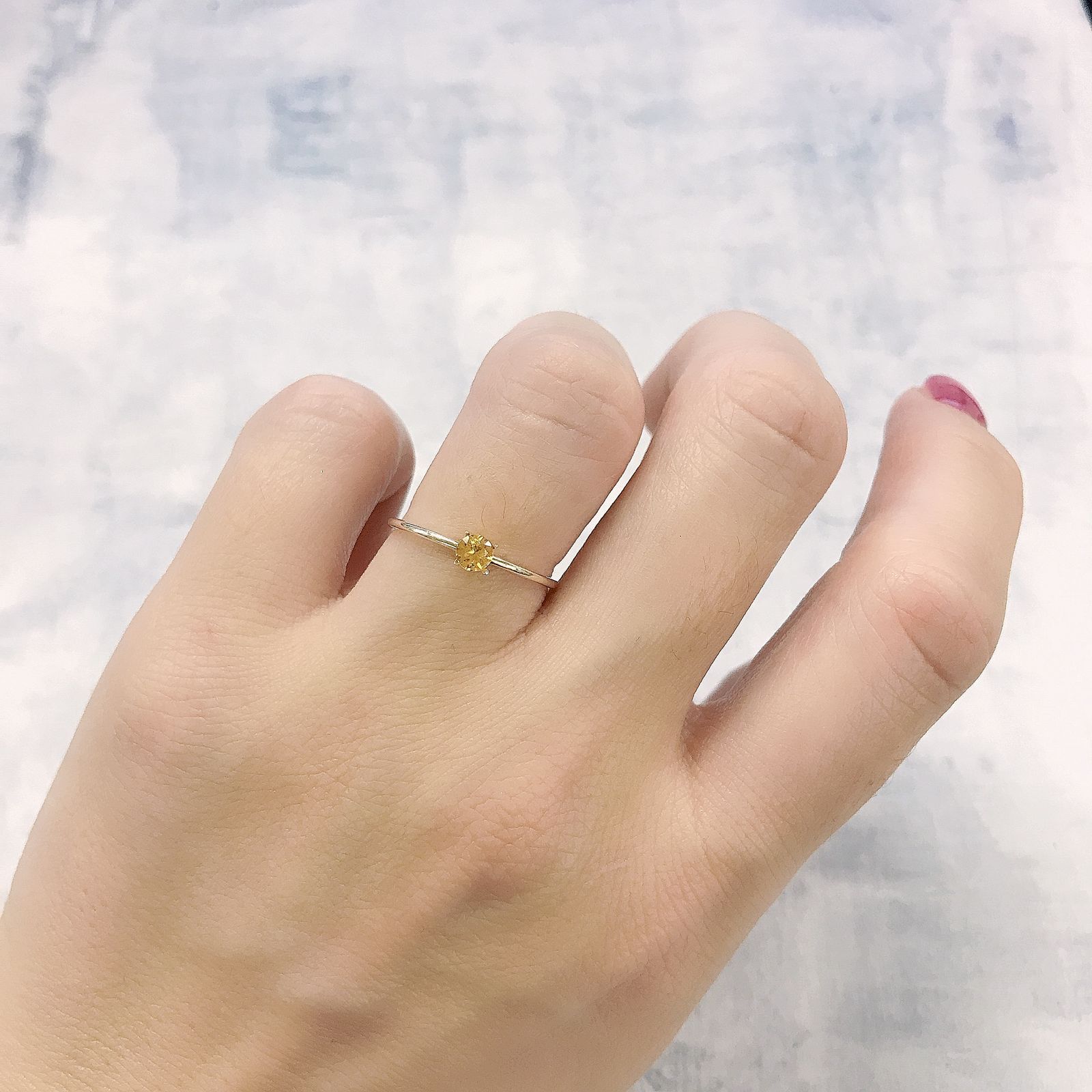スペサルティンガーネット ケニア産 0.18ct[220114172]3.3x3.3mm前後