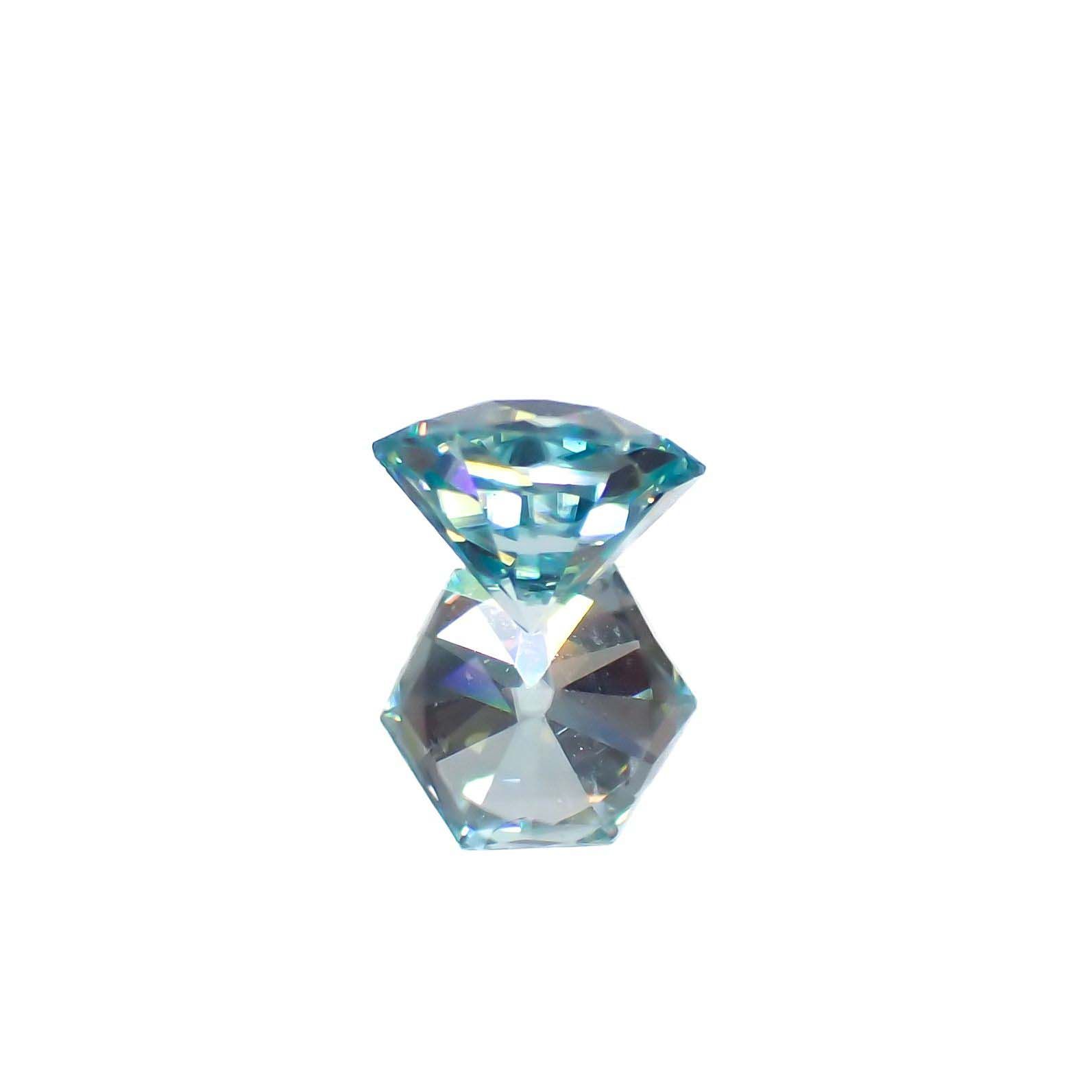 ◇ヘキサゴンカット◇アイスブルージルコン(宝石名ジルコン)カンボジア産 0.79ct 識別済[220716824]4.8x4.8mm前後