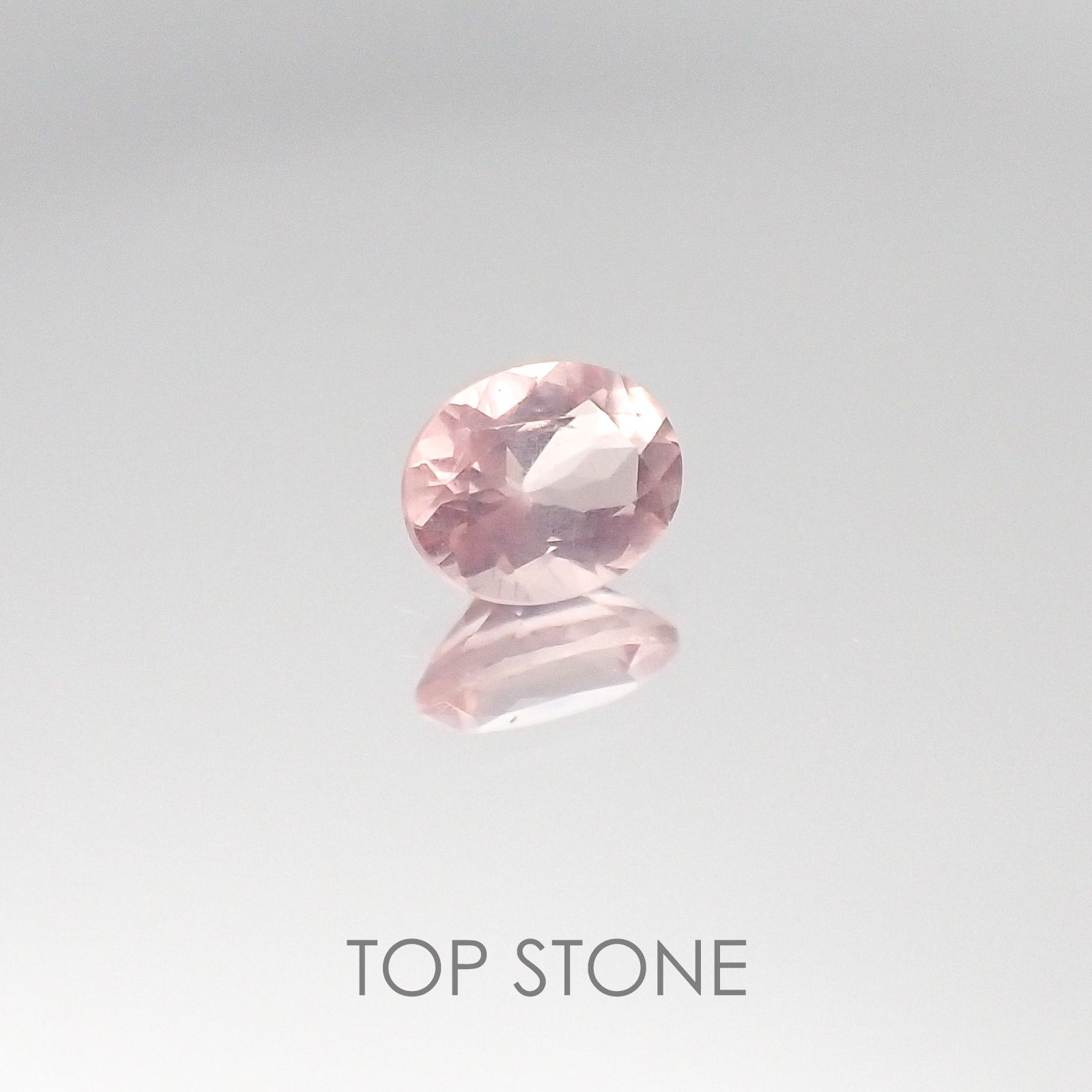 ディープローズクォーツ(宝石名ローズ・クォーツ) モザンビーク産 0.43ct 識別済[20095389]5.6×4.5mm前後