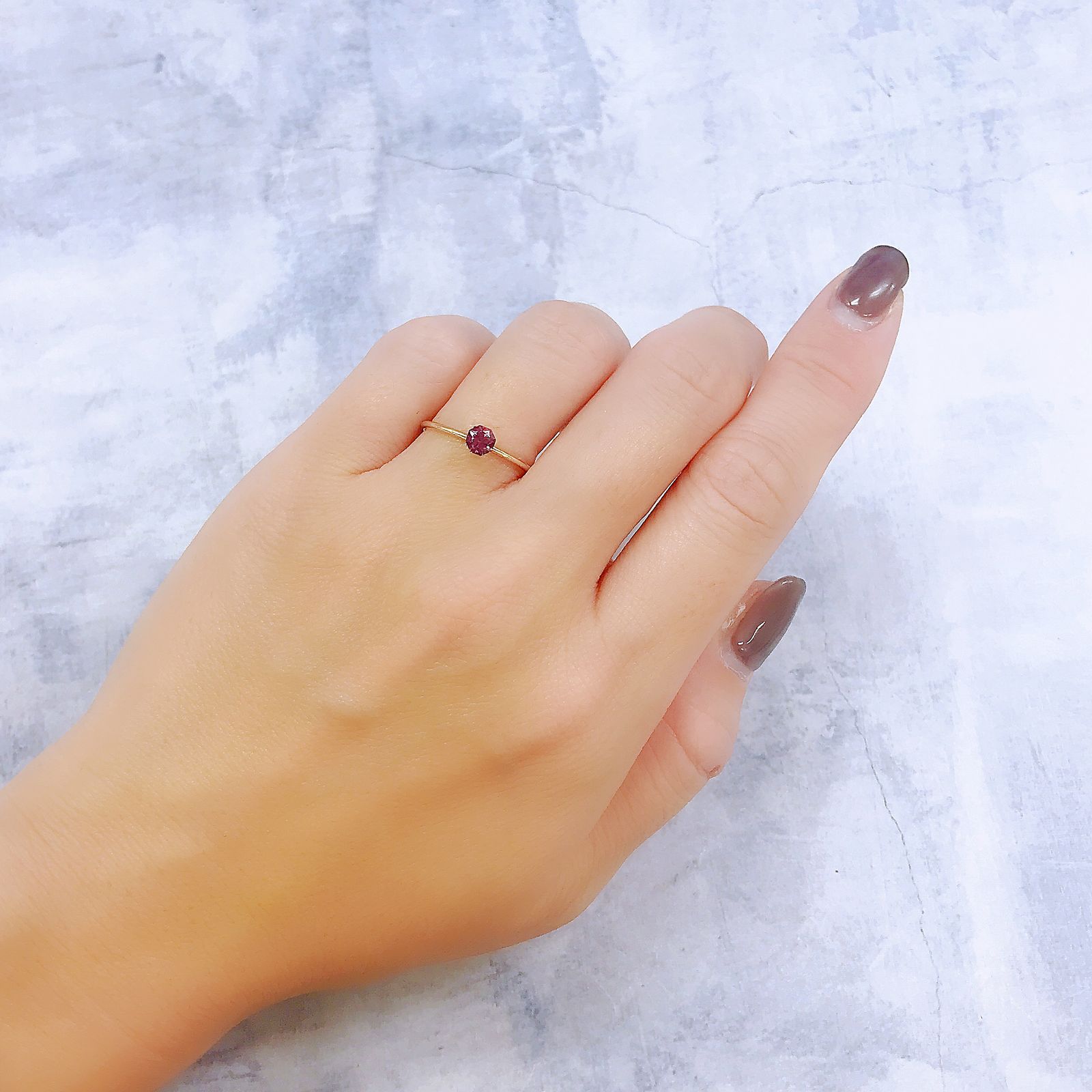 ◇オクタゴンカット◇カラーシフトマラヤガーネットSA(宝石名ガーネット)タンザニア産 0.41ct 識別済[221018206]4.1x4mm前後