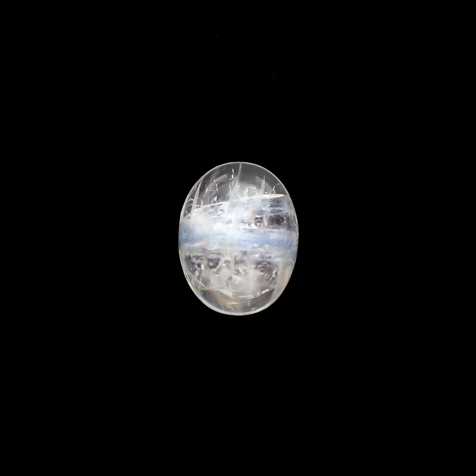 カイヤナイトインクォーツ ブラジル産 9.21ct[230421624]16.7x13mm前後
