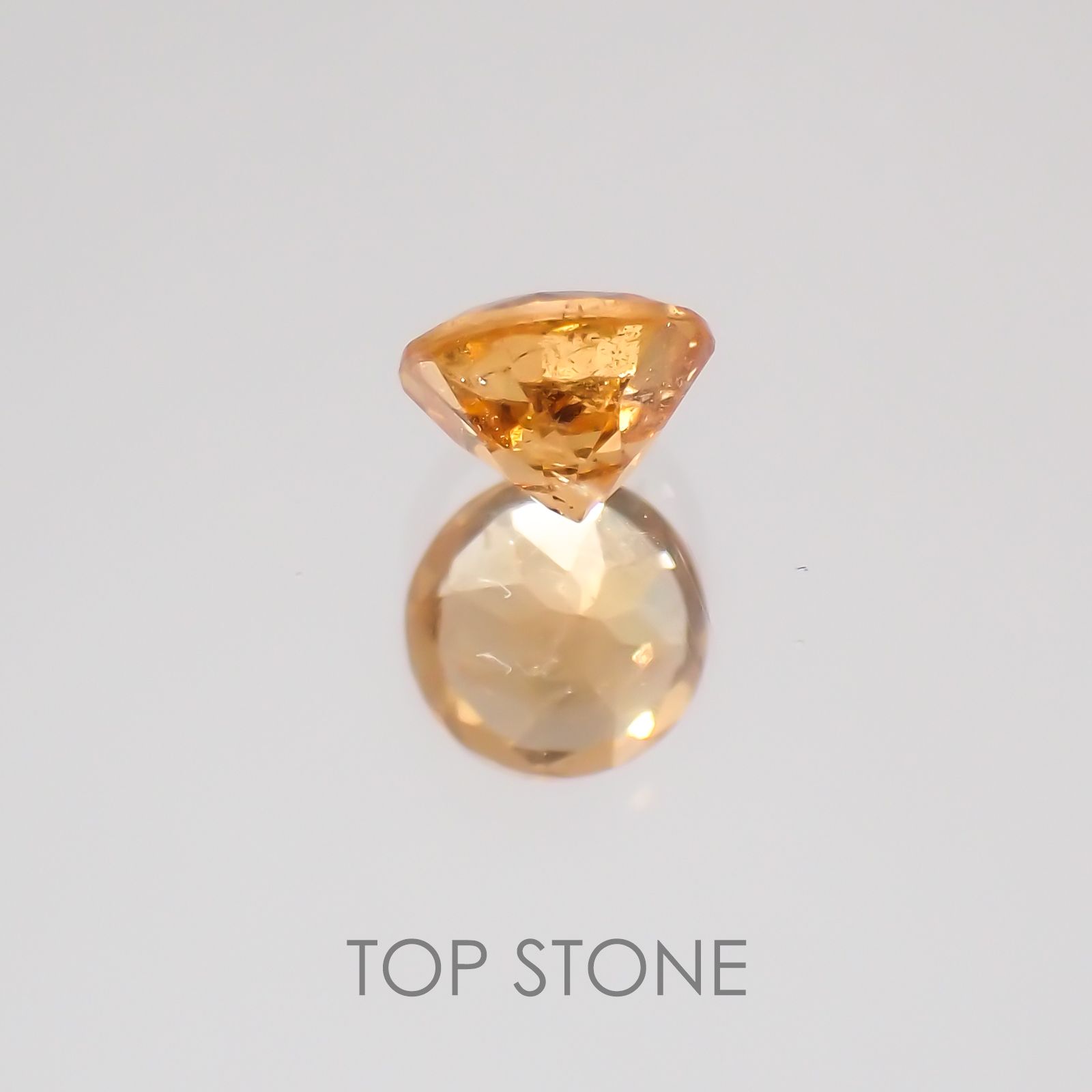 スペサルティンガーネット マンダリンオレンジカラー タンザニア産 ルース 0.24ct[20052481]3.5×3.5mm前後