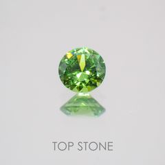 デマントイドガーネット(宝石名デマントイド・ガーネット) ロシア産 0.11ct 識別済[20063041]2.9×2.9mm前後