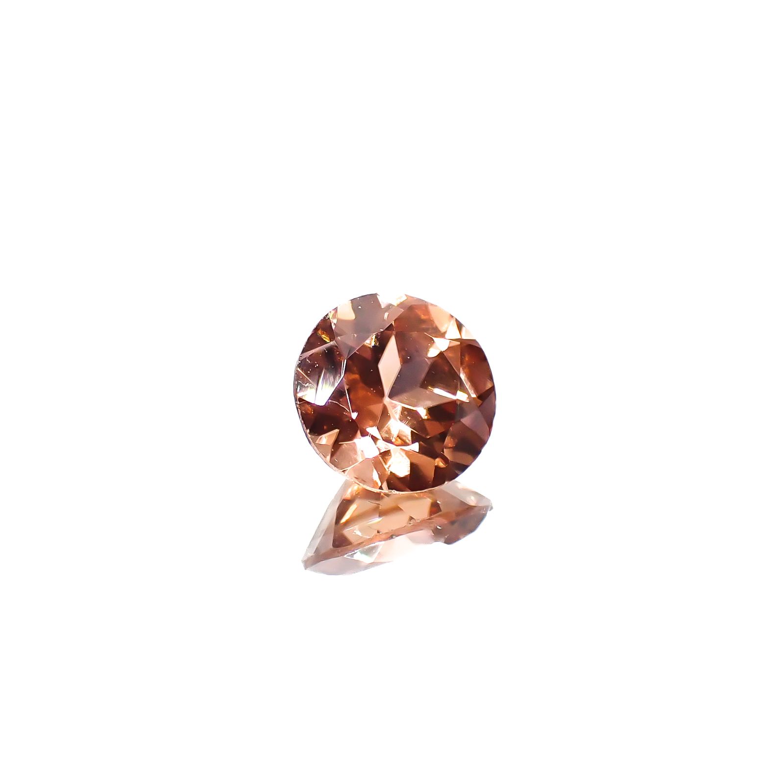オレンジジルコン スリランカ/カンボジア産 1.71ct[240628112]6.9x6.9mm前後
