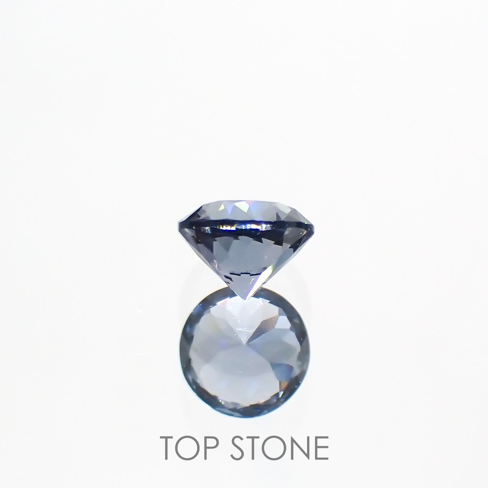 グレイッシュブルースピネル ビルマ産 ルース 0.36ct[210913141]4.2×4.2mm前後