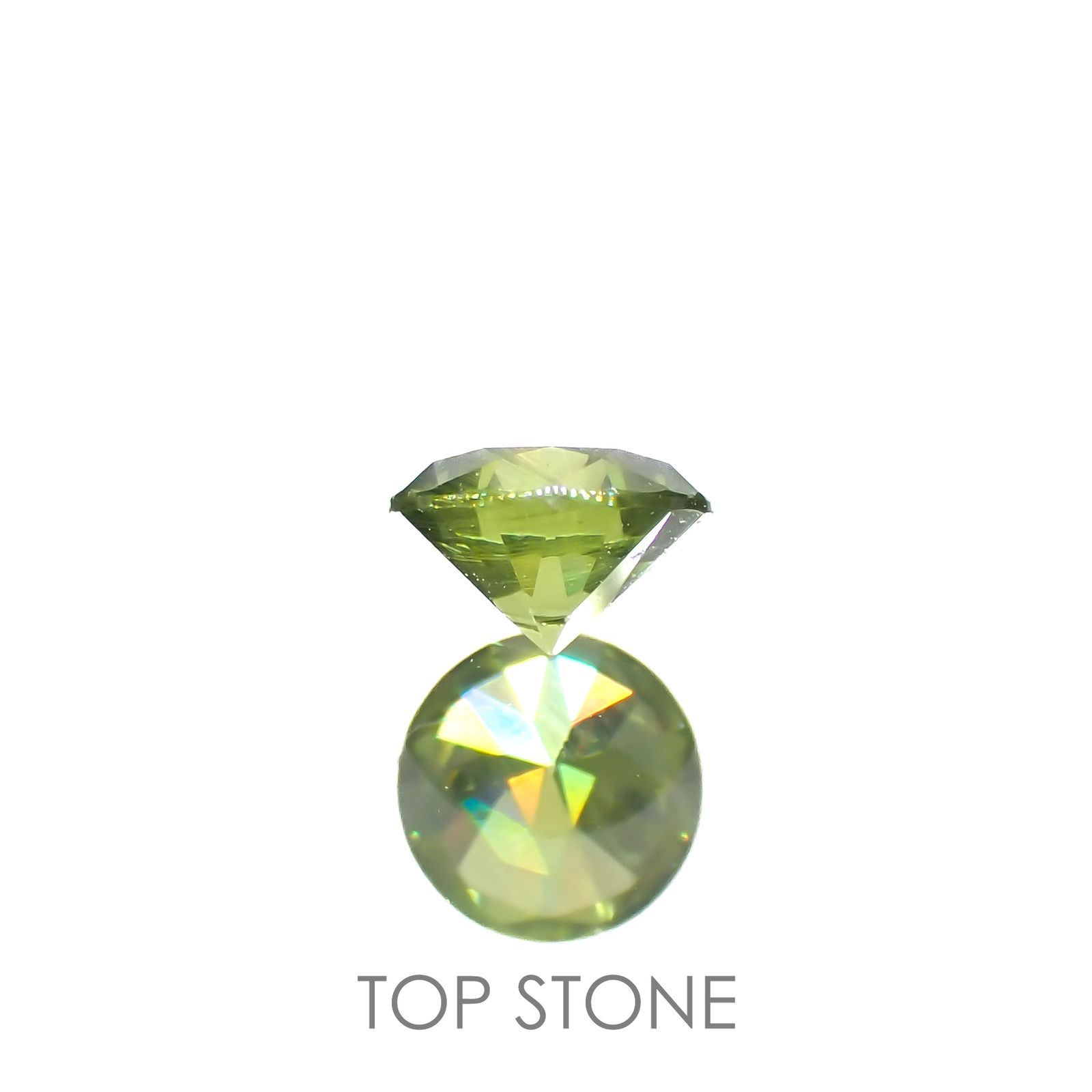 デマントイドガーネット(宝石名デマントイド・ガーネット)ロシア産 0.26ct 識別済[220616522]3.9x3.8mm前後