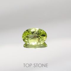 パロットクリソベリル(宝石名クリソベリル) インド産 0.77ct 識別済[210711516]6.8×4.7mm前後