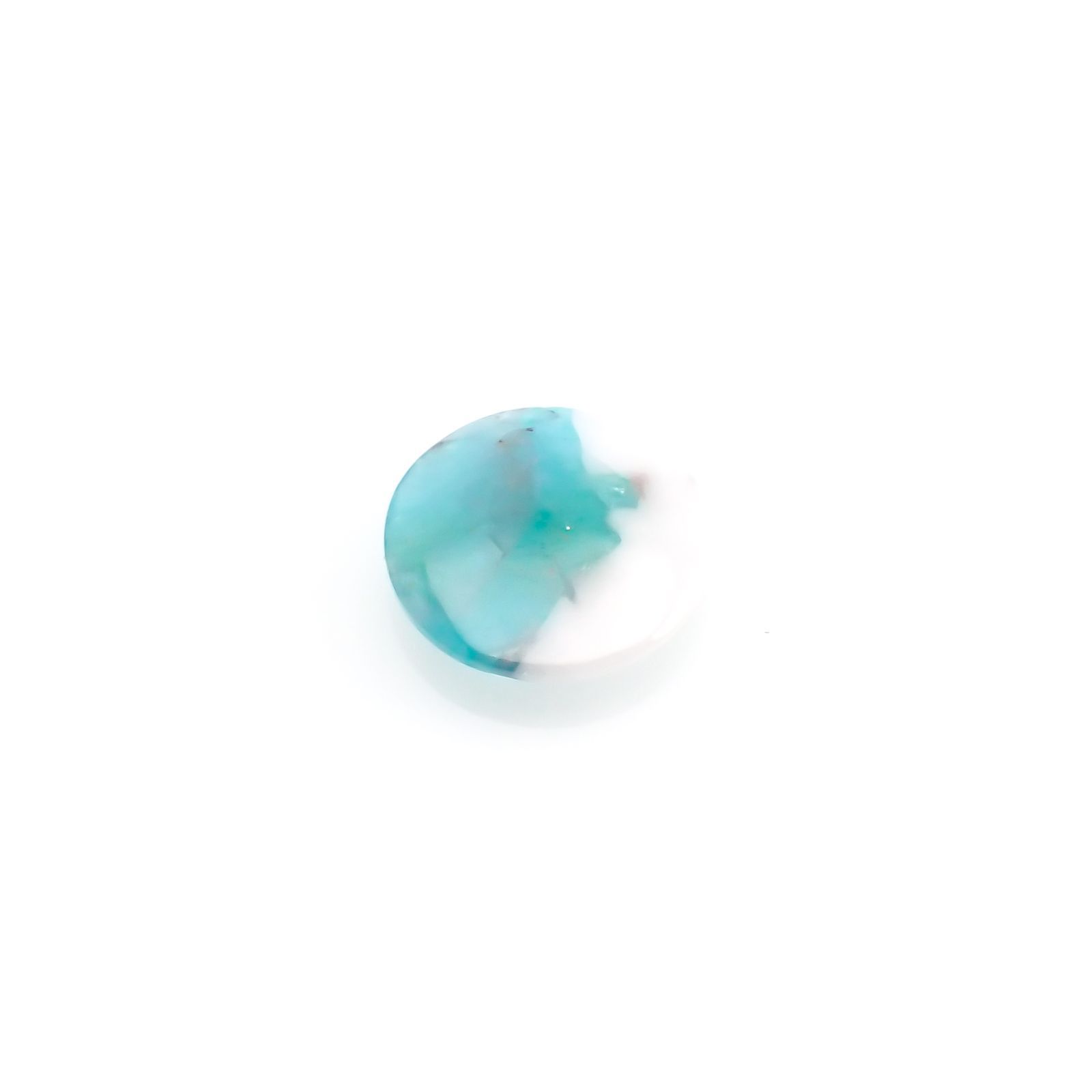 パライバトルマリンインクォーツ(宝石名トルマリンインクォーツ/別名パライバ・トルマリンインクォーツ) ブラジル産 1.38ct 識別済[210812950]9.0×9.0mm前後