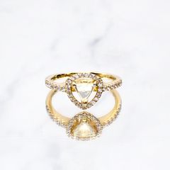 ◇La Clarte(ラ・クラルテ)◇K18マクルダイヤモンド リング#11 カナダ産 0.40ct[220115334]