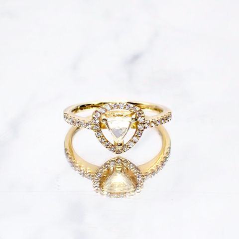 ◇La Clarte(ラ・クラルテ)◇K18マクルダイヤモンド リング#11 カナダ産 0.40ct[220115334]