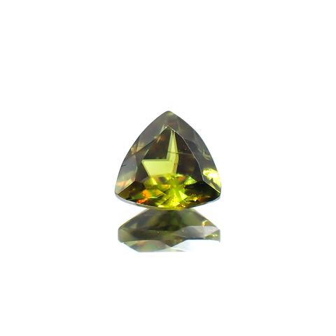 スフェーン(宝石名スフェーン)パキスタン産 識別済 0.86ct / 6.1x6.2mm前後 [260117319]