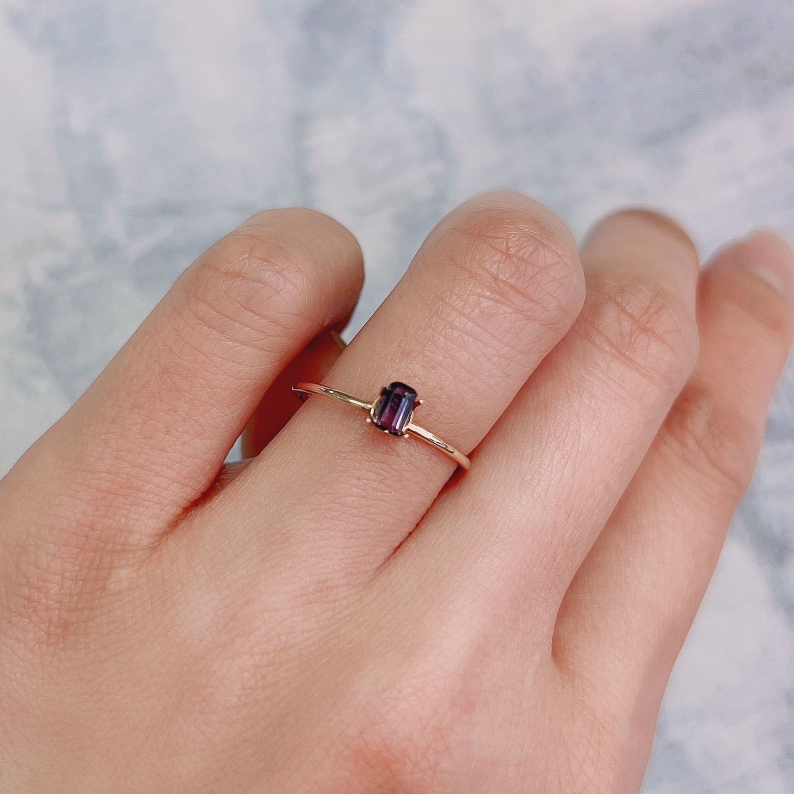バイカラーサファイア(宝石名バイカラー・サファイア) タンザニア産 0.24ct 識別済[21029757]4.5×2.8mm前後