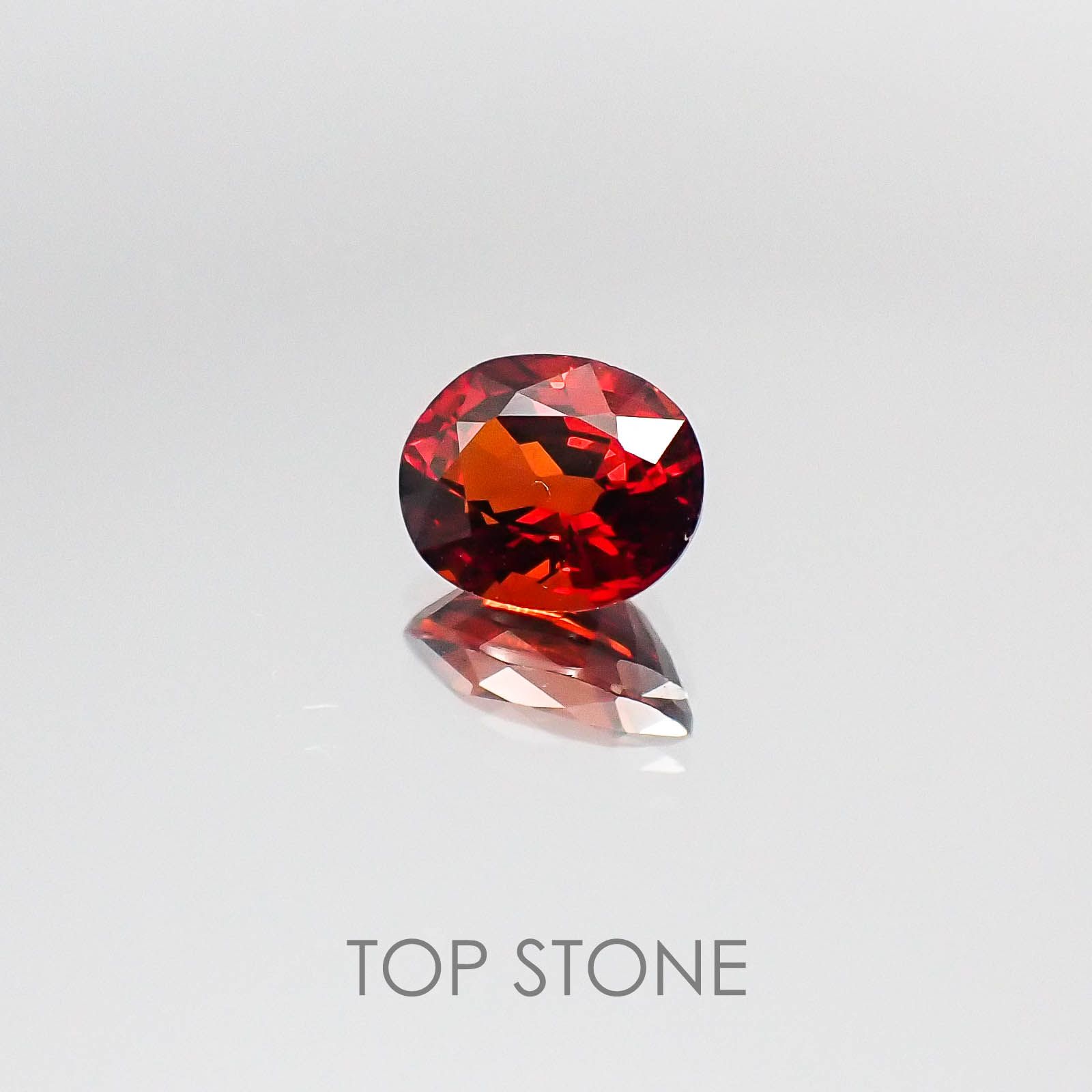 スペサルティンガーネット(宝石名スペサルティン・ガーネット) ナイジェリア産 1.34ct 識別済[20073714]7.1×5.6mm前後