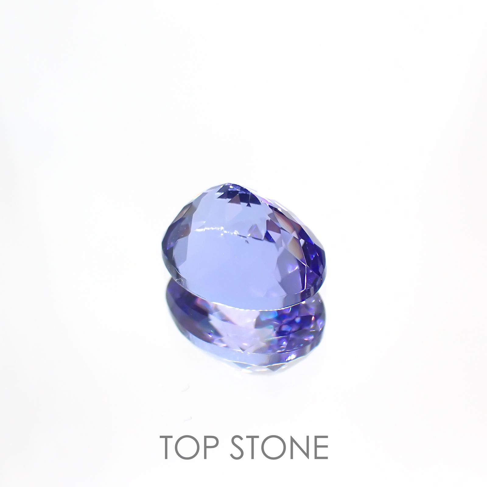 タンザナイト(宝石名タンザナイト) タンザニア産 2.282ct ソ付(彩珠)[20117209]8.9×7.1mm前後