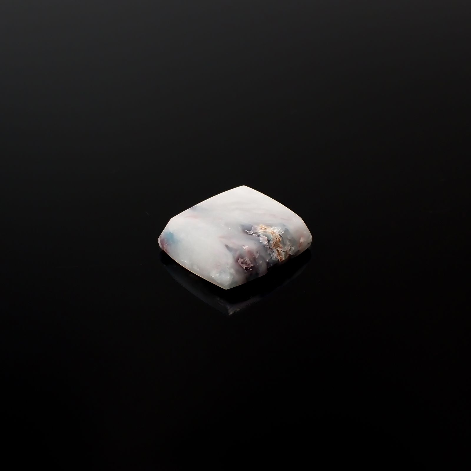 パライバトルマリンインクォーツ ブラジル産 14.98ct[240427091]17.5x16mm前後
