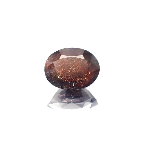 ブラッドショットアイオライト(宝石名アベンチュリン・アイオライト)インド産 4.803ct ソ付(彩珠)[221018898]12.4x9.7mm前後