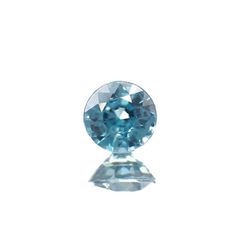 ブルージルコン(宝石名ブルー・ジルコン)カンボジア産 0.55ct 識別済[220716833]4.5x4.5mm前後