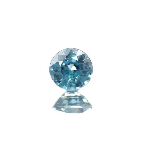 ブルージルコン(宝石名ブルー・ジルコン)カンボジア産 0.55ct 識別済[220716833]4.5x4.5mm前後