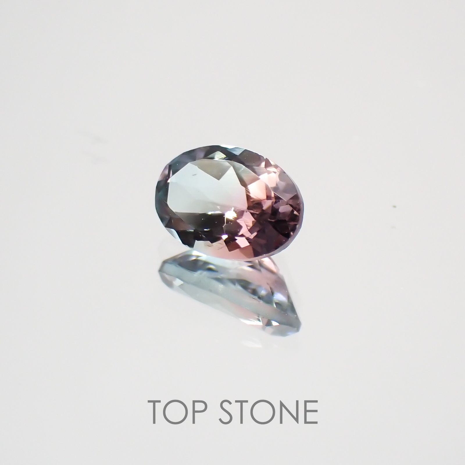 バイカラートルマリン ブラジル・アフリカ産 ルース 0.48ct[210410456]6.1×4.1mm前後