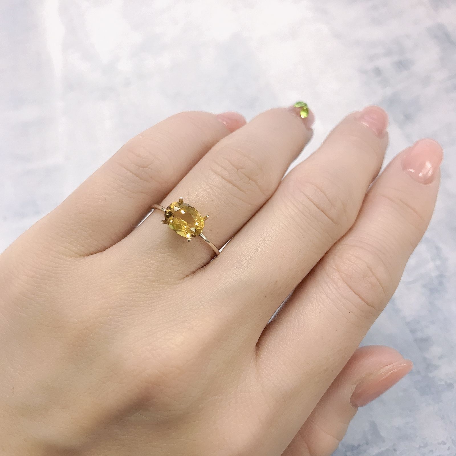 ゴールデンベリル(宝石名ゴールデン・ベリル)ブラジル産 1.10ct 識別済[220115417]8.1x6mm前後