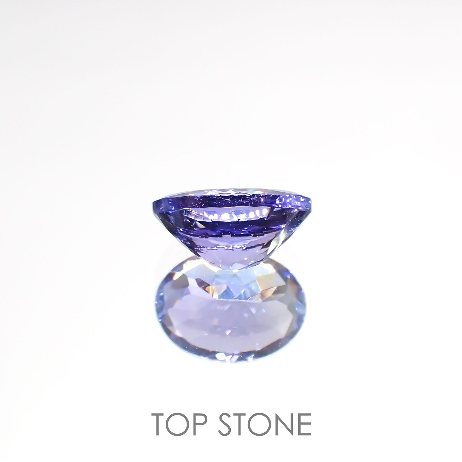 バイカラータンザナイト(宝石名ゾイサイト)タンザニア産 1.28ct 識別済[220515895]8x6mm前後