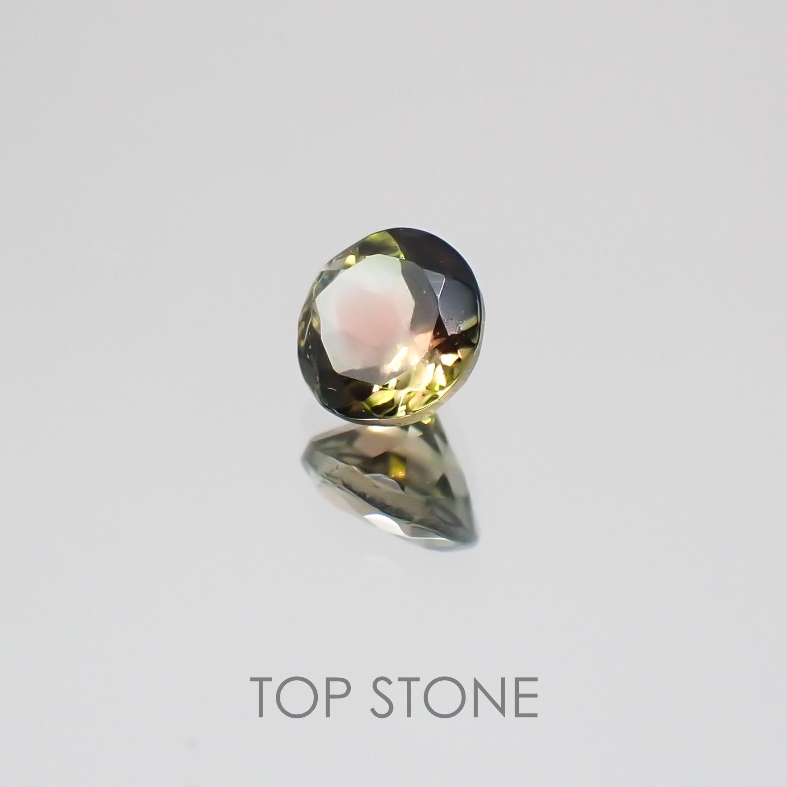バイカラートルマリン ブラジル産 ルース 0.27ct[21049014]4×4mm前後