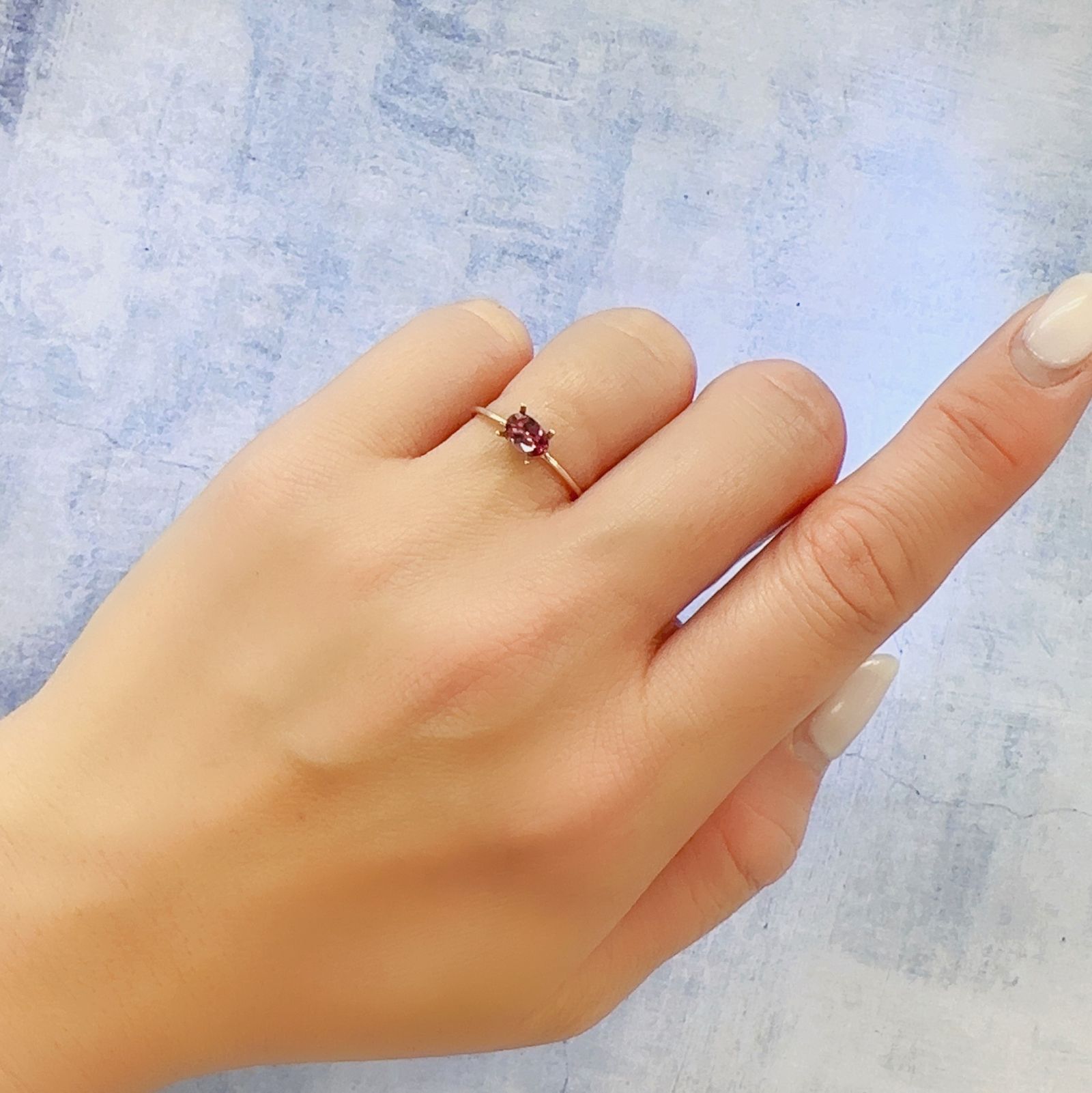 カラーシフトマラヤガーネット タンザニア産 0.43ct[230120282]6x3.7mm前後