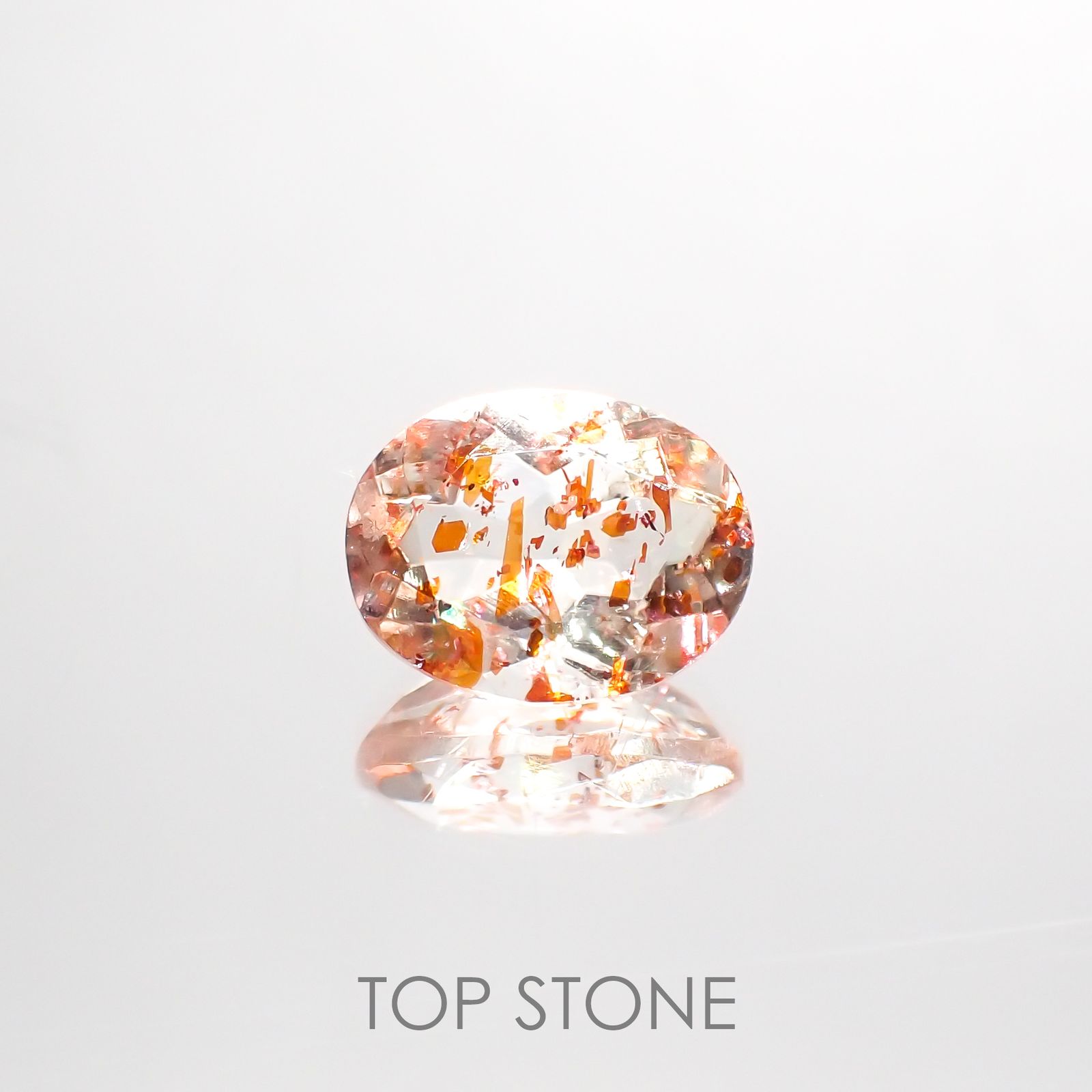 イリュージョンサンストーン インド産 1.66ct[220114210]9x7mm前後