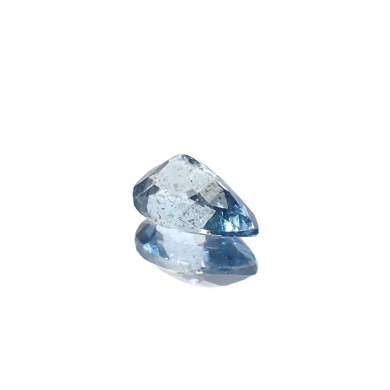 アクアマリン サンタマリアカラー マダガスカル産 0.79ct[240326970]7.8x5mm前後