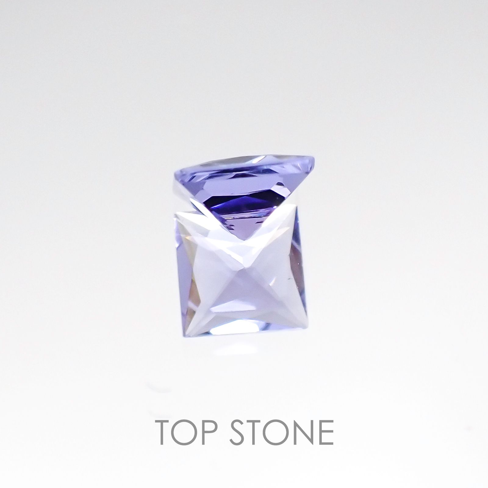 ◇プリンセスカット◇タンザナイト(ゾイサイト) タンザニア産 ルース 0.51ct[20106545]4.7×4.7mm前後