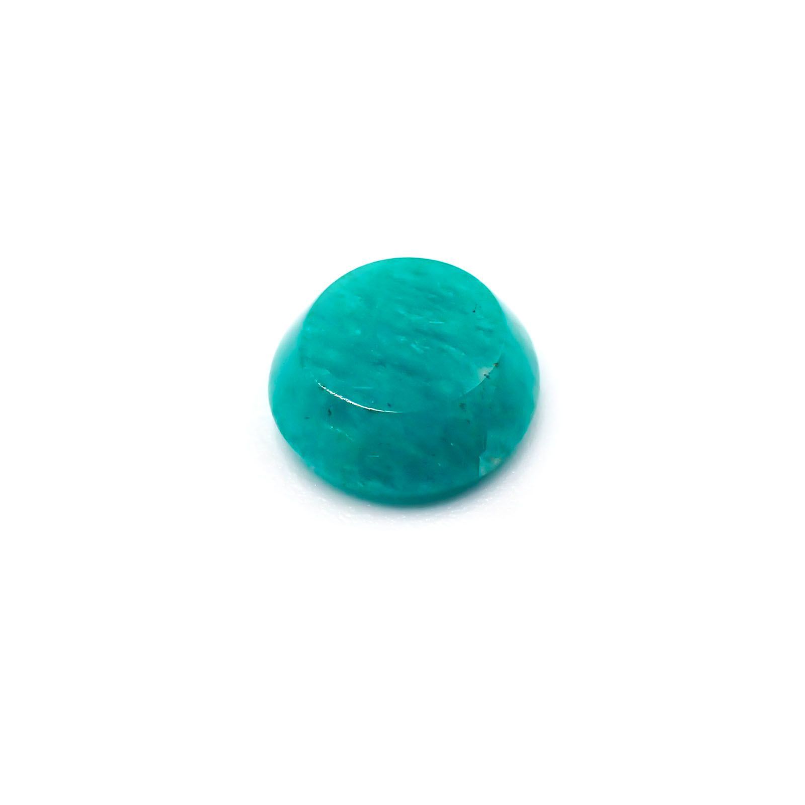 マトリックスアマゾナイト(アマゾナイトインクォーツ/フェルドスパー) ブラジル産 3.67ct[230823088]11x11mm前後