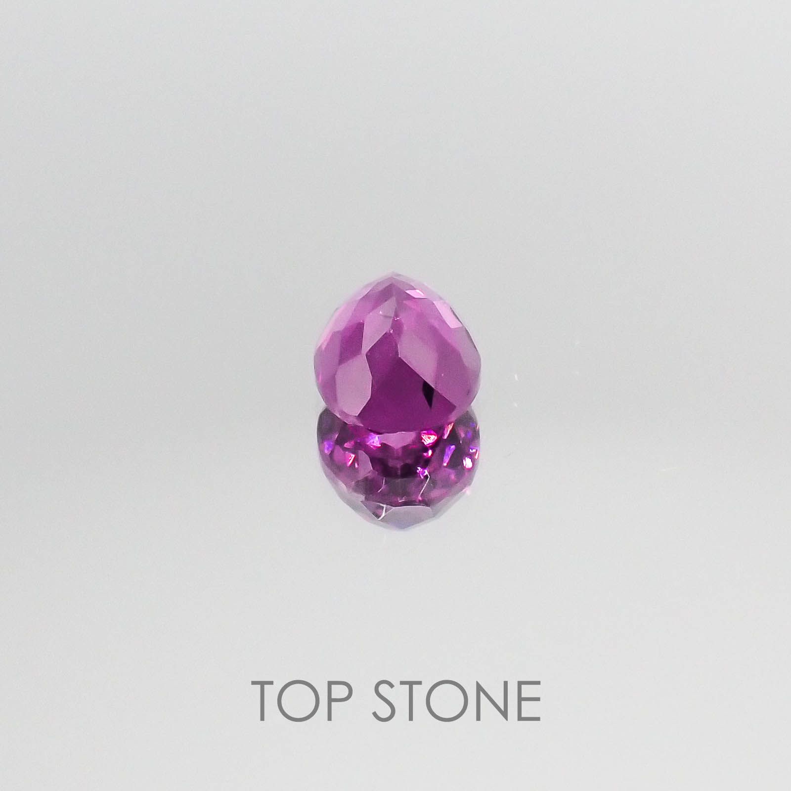 マラヤガーネット(宝石名ガーネット) タンザニア・マヘンゲ産 1.14ct 識別済[20052304]6.8×5mm前後