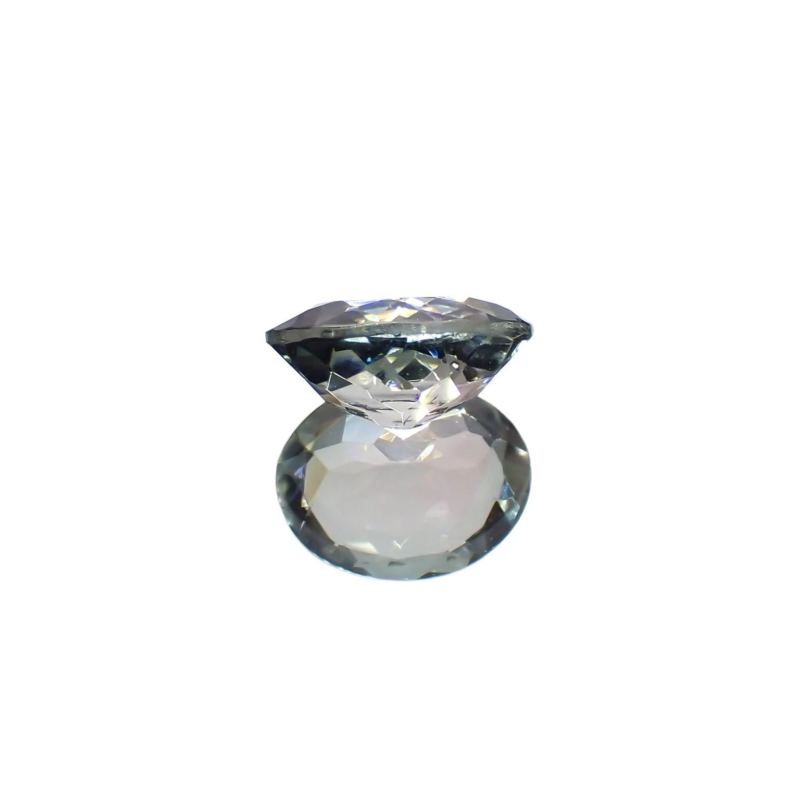 バイカラートルマリン(宝石名バイカラー・トルマリン)コンゴ民主共和国産 1.613ct ソ付(彩珠)[220717026]8.7x6.9mm前後