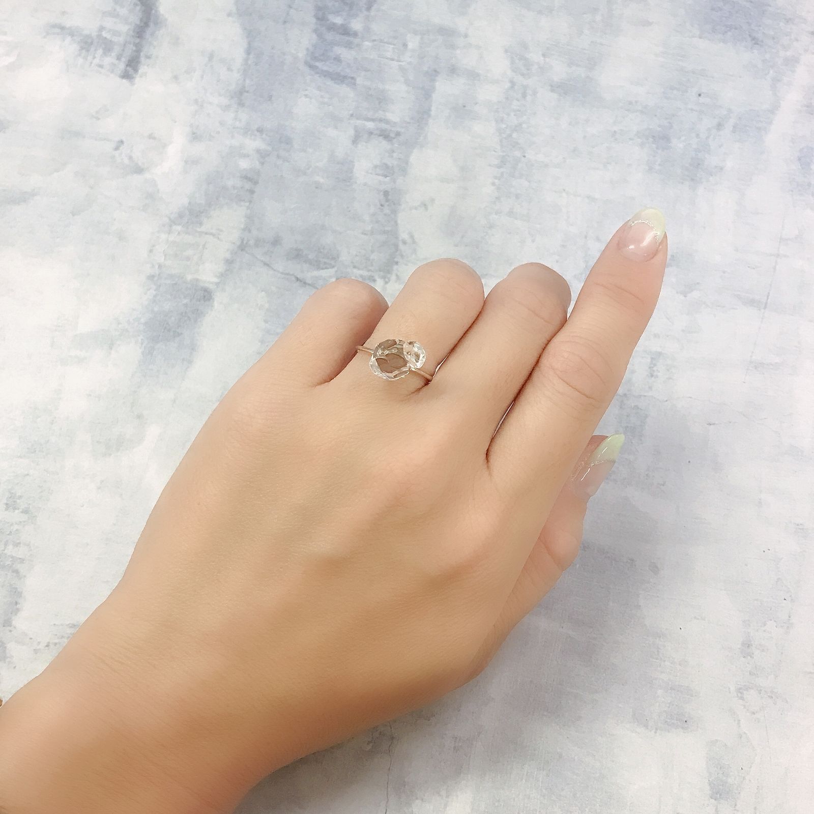 ハーキマーダイヤモンド 原石 アメリカ・ニューヨーク州産 3.06ct[220817377]11.4x8.2mm前後