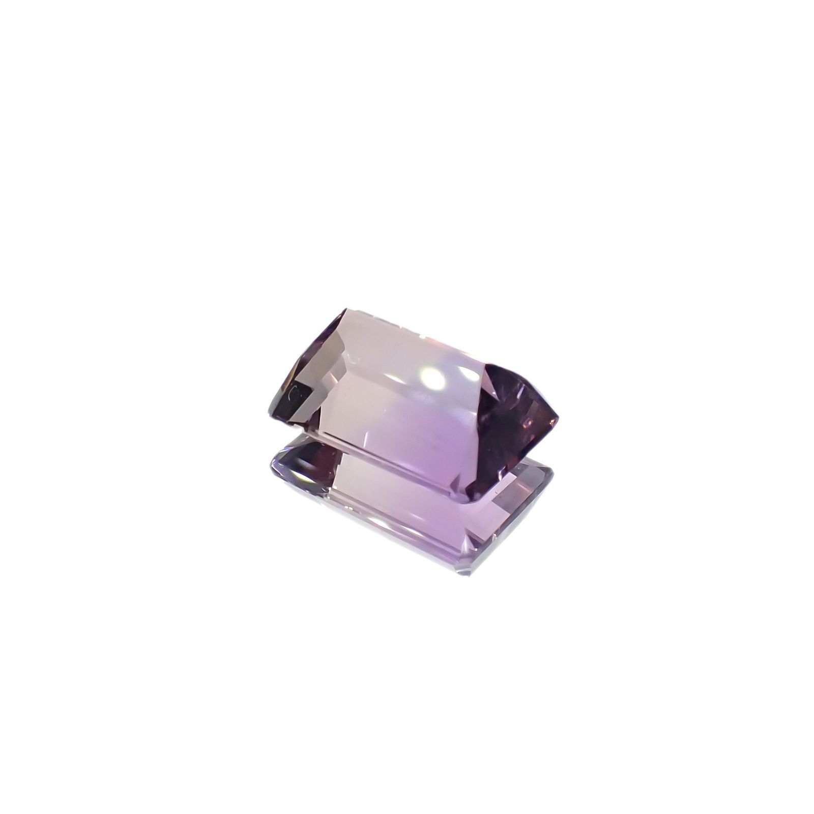 アワーグラスアメジスト(宝石名バイカラー・クォーツ)モロッコ産 5.01ct 識別済[220917635]12.2x8.9mm前後
