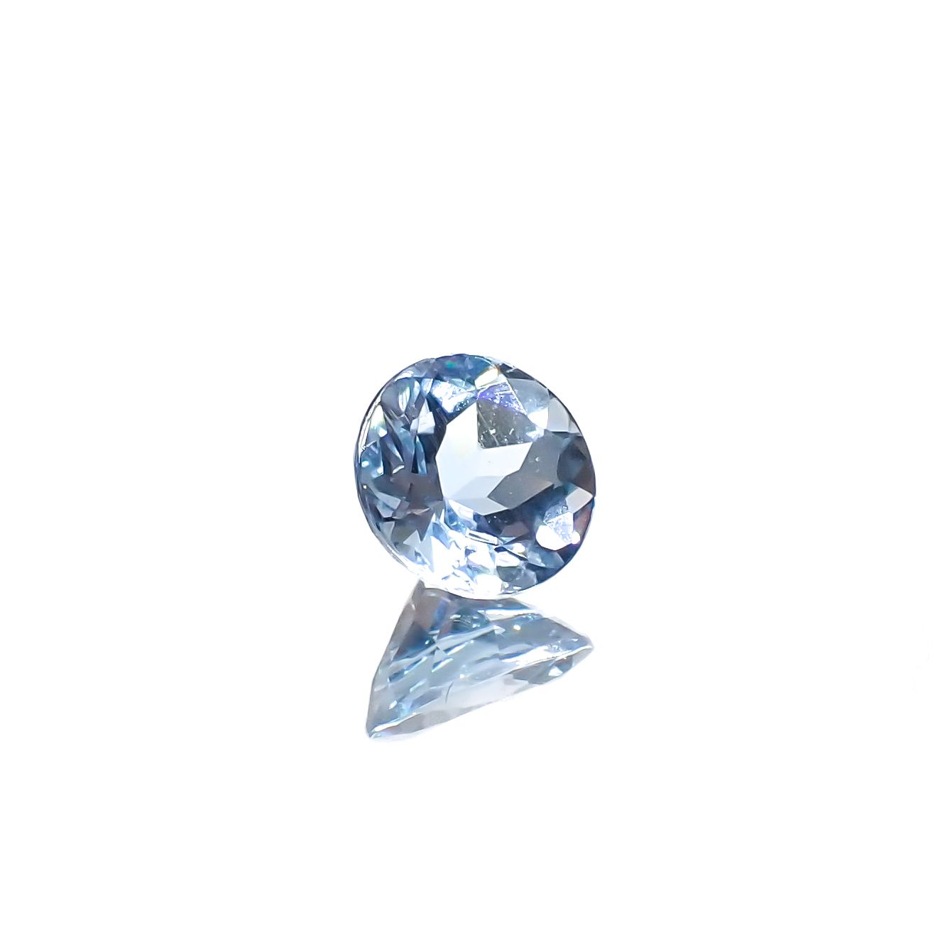アクアマリン(宝石名アクアマリン)モザンビーク産 0.42ct 識別済[240226011]5x5mm前後