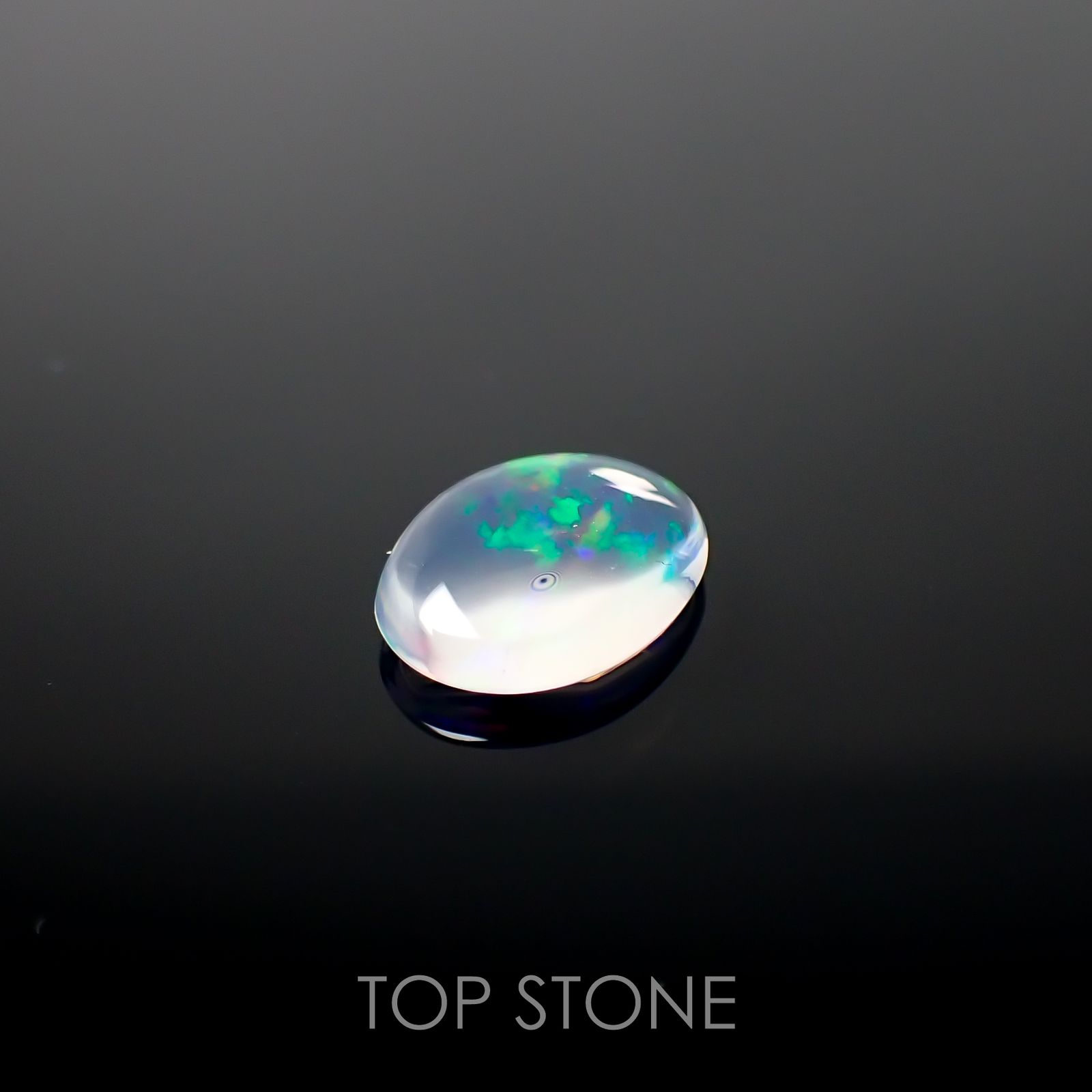 ウォーターオパール(宝石名ウォーター・オパール) メキシコ産 1.412ct ソ付(彩珠)[210712130]10.3×7.7mm前後