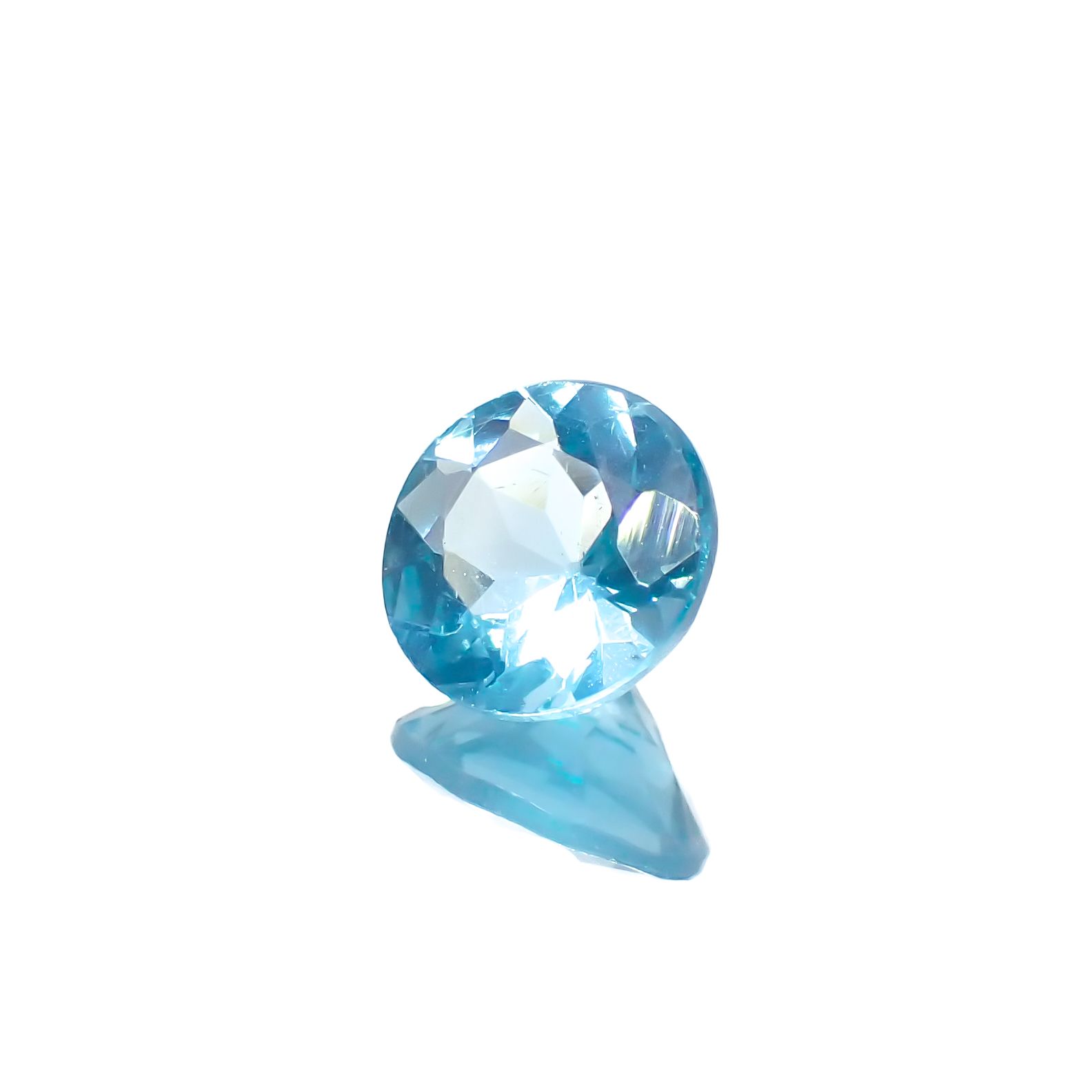 アパタイト(宝石名アパタイト)ブラジル産 1.19ct 識別済[230321340]6.8x6.8mm前後